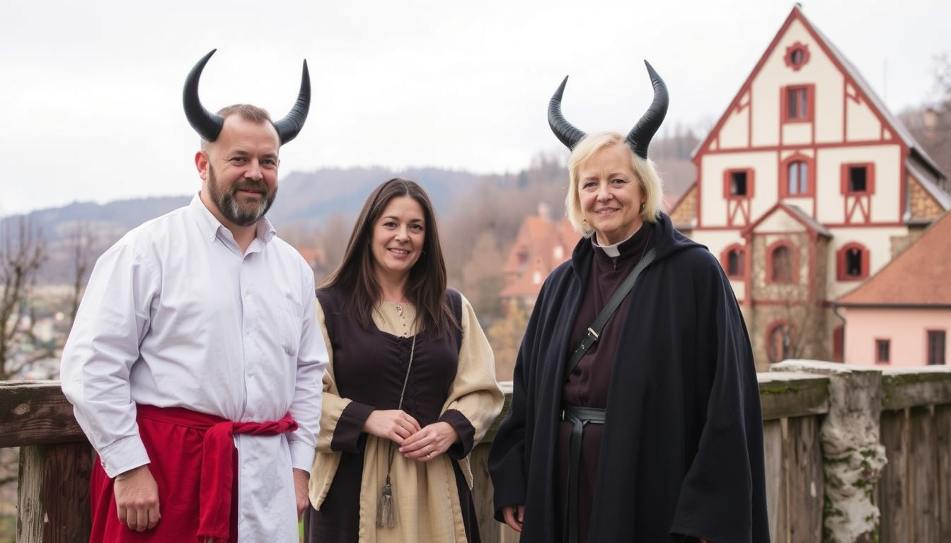 Main art studio: Die Dilettantenbühne Burgstall probt derzeit intensiv am nächsten Stück. Denn ab 20. November heißt es: „Im Kloster ist der Teufel los“. Die Komödie v