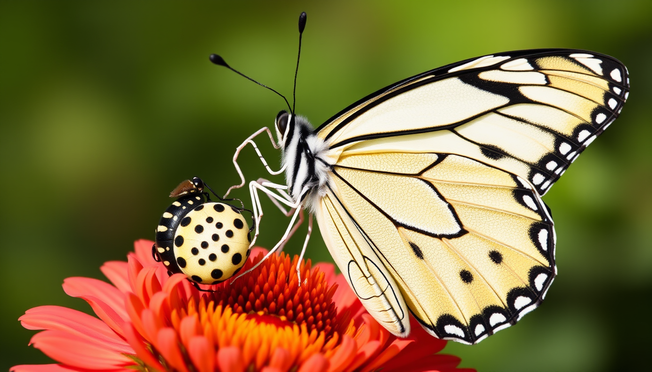 Main art studio: haz el ciclo de la mariposa desde la pupa con sus fases