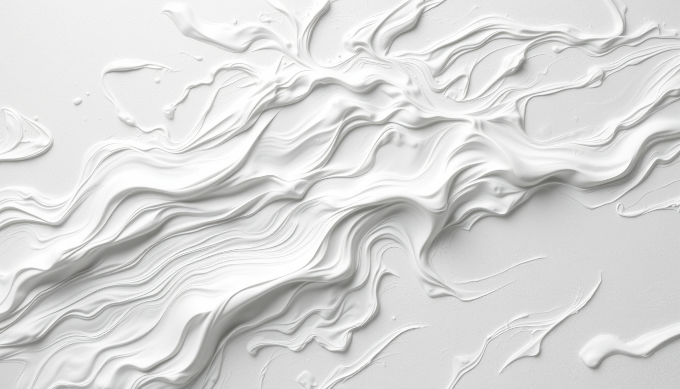 Main art studio: white flow paint image