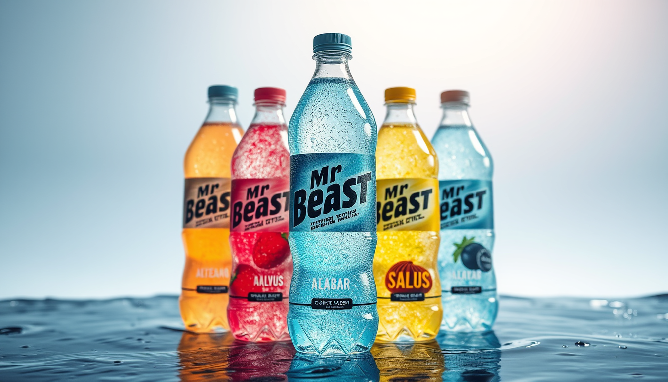 Main art studio: Una promocion de una botella que cambia el sabor de la botella del agua que la botella sea de plastico , salus y que se cambie el sabor con distintos