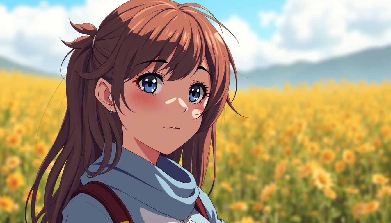 Main art studio: ragazza anime 3d, 15 anni da vicino,
