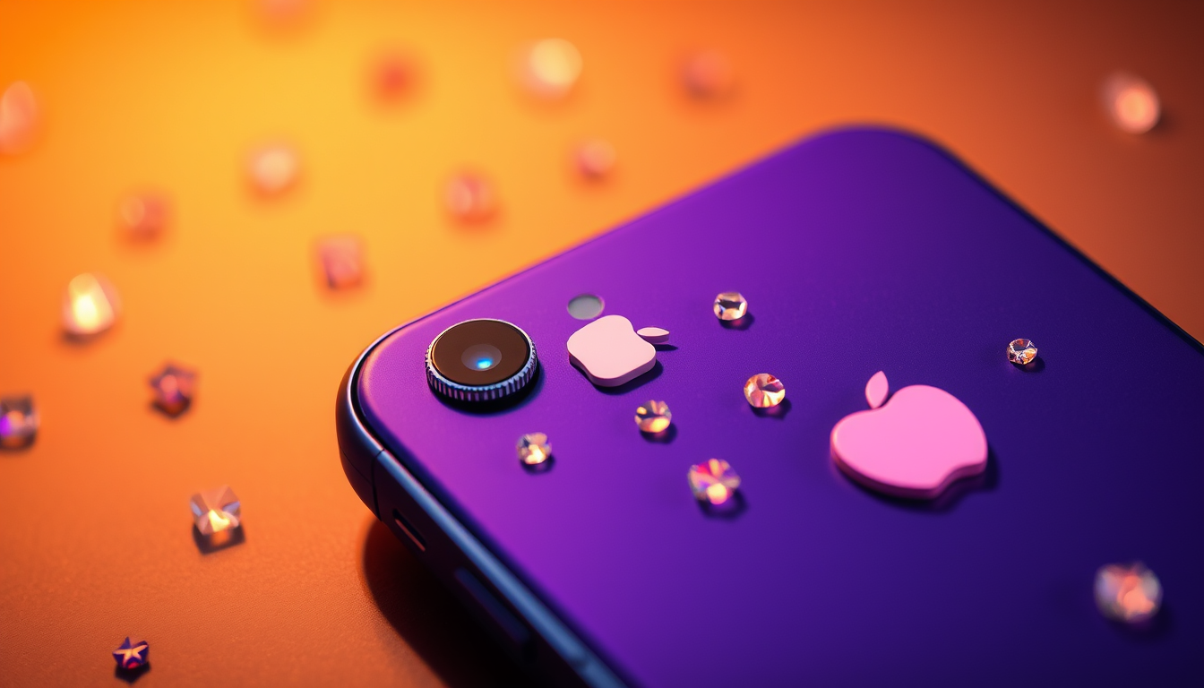 Main art studio: une image d'iPhone avec des décors apple
