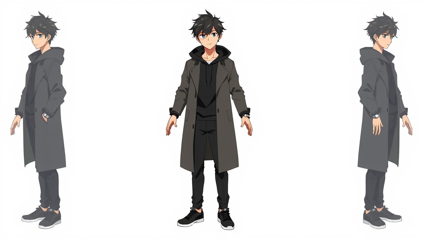 AI Anime Character idea created from the prompt: an anime character with a legible silhouette, controlled costume language, and expressive face, deliberate composition, Create a clean, prof