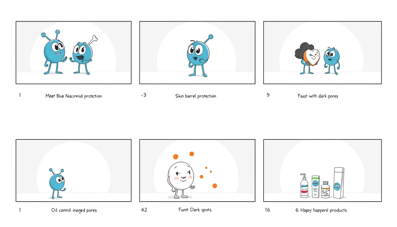 Storyboard idea: storyboard panels, cinematic shot sequence, clear camera angles, grayscale sketch layout, readable scene flow, One image, 6 numbered panels (1–6), 2x3