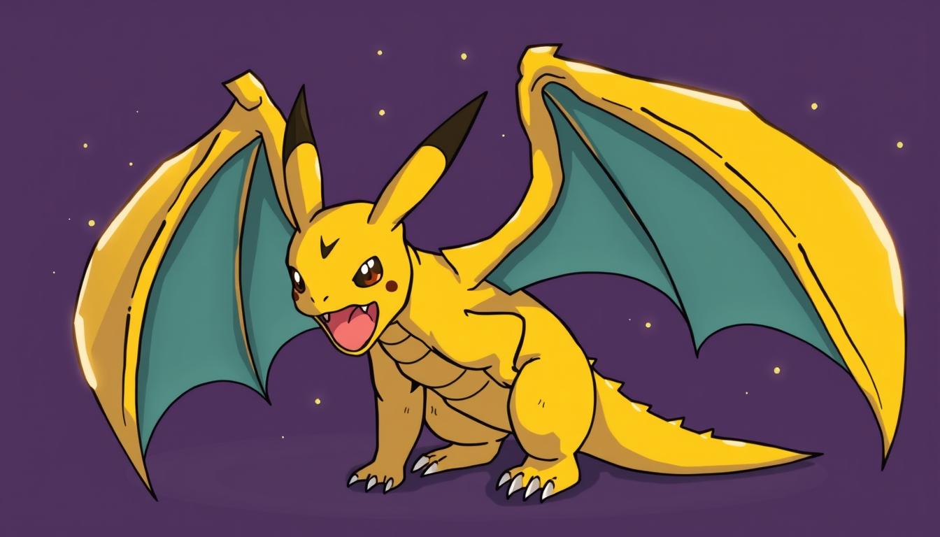 Main art studio: pikachu dragon