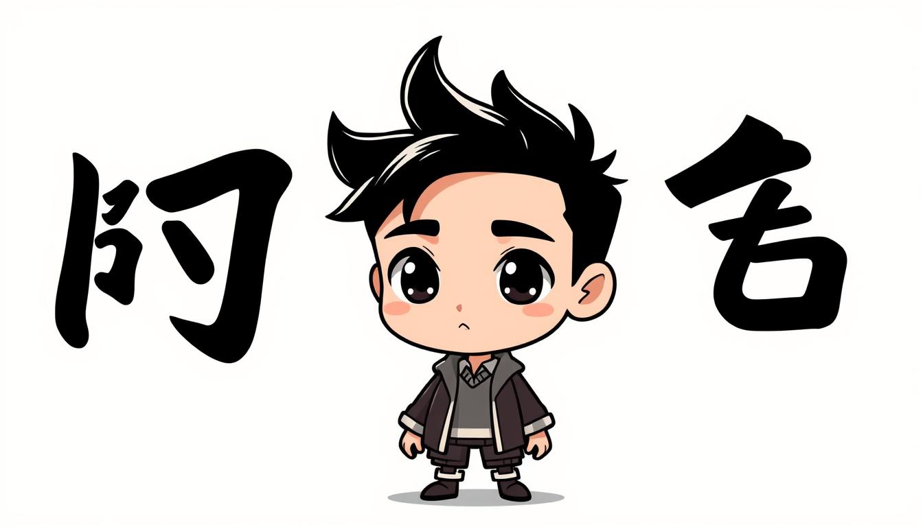 AI Chibi idea created from the prompt: a compact super-deformed character with an oversized head, simple silhouette, and readable expression, deliberate composition, صورة حلوة , p