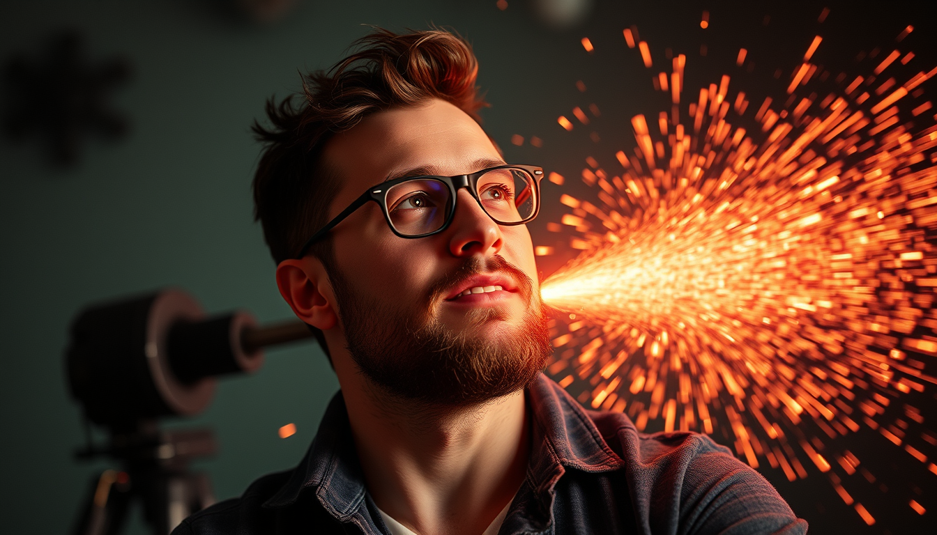 Main art studio: Laser luca mit 300 kilo den youtuber