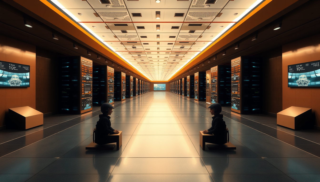 Main art studio: Ich brauche ein Bild, das die Migration von vmware zu einem linuxbasierten Hypervisor wie KVM symbolisiert.