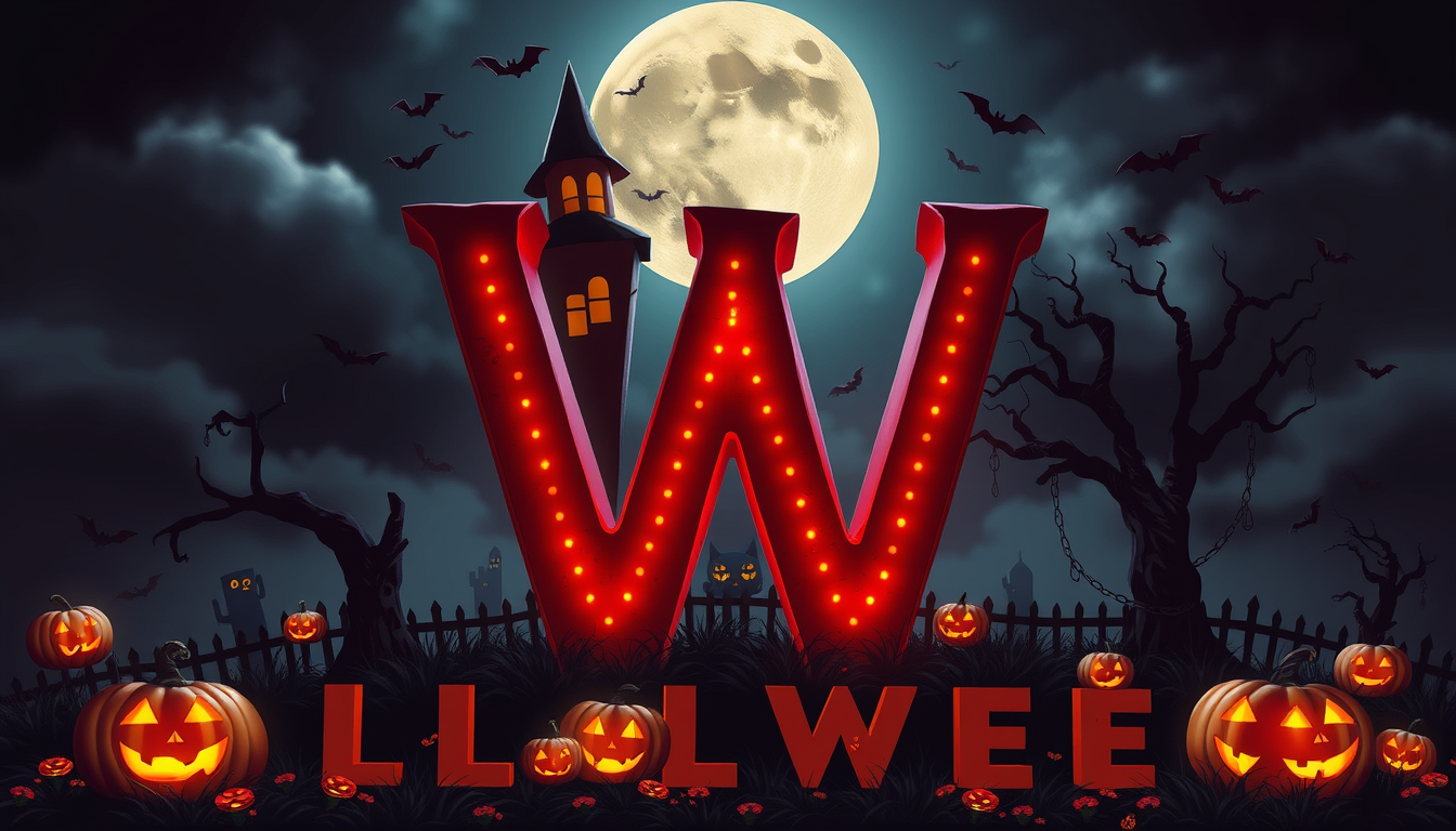 AI Art prompt example created from the prompt: "W" in Halloweenstyle