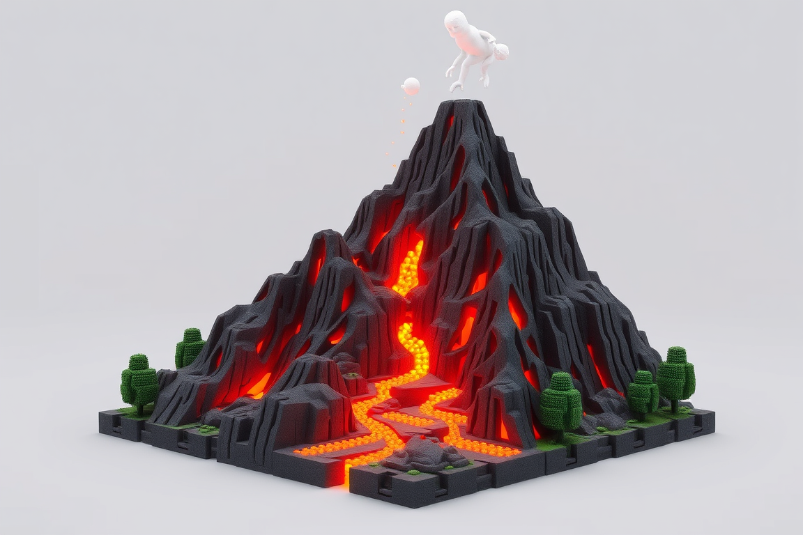 Main art studio: meinecraft volcan biom