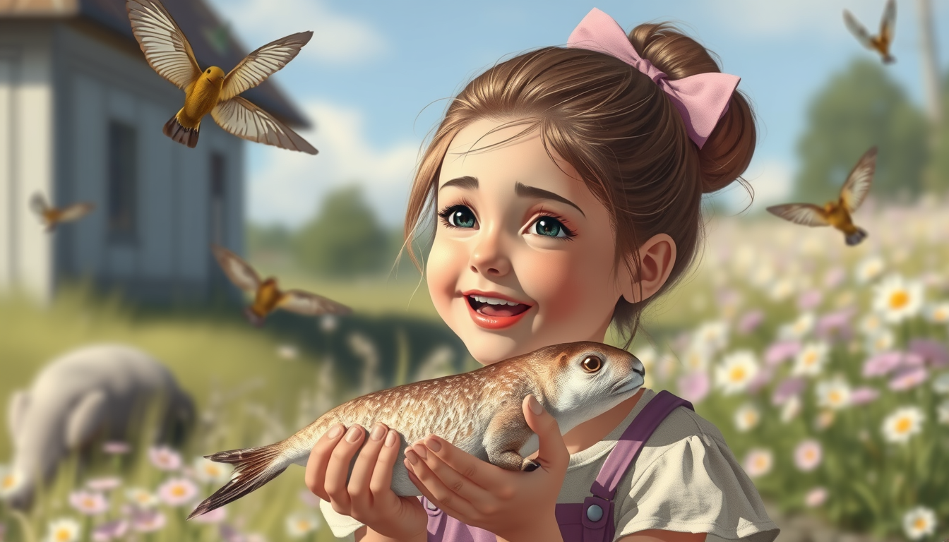 Main art studio: Ein Mädchen isst eine leckere heiße Ramen. Im Hintergrund fliegen Schildkröten