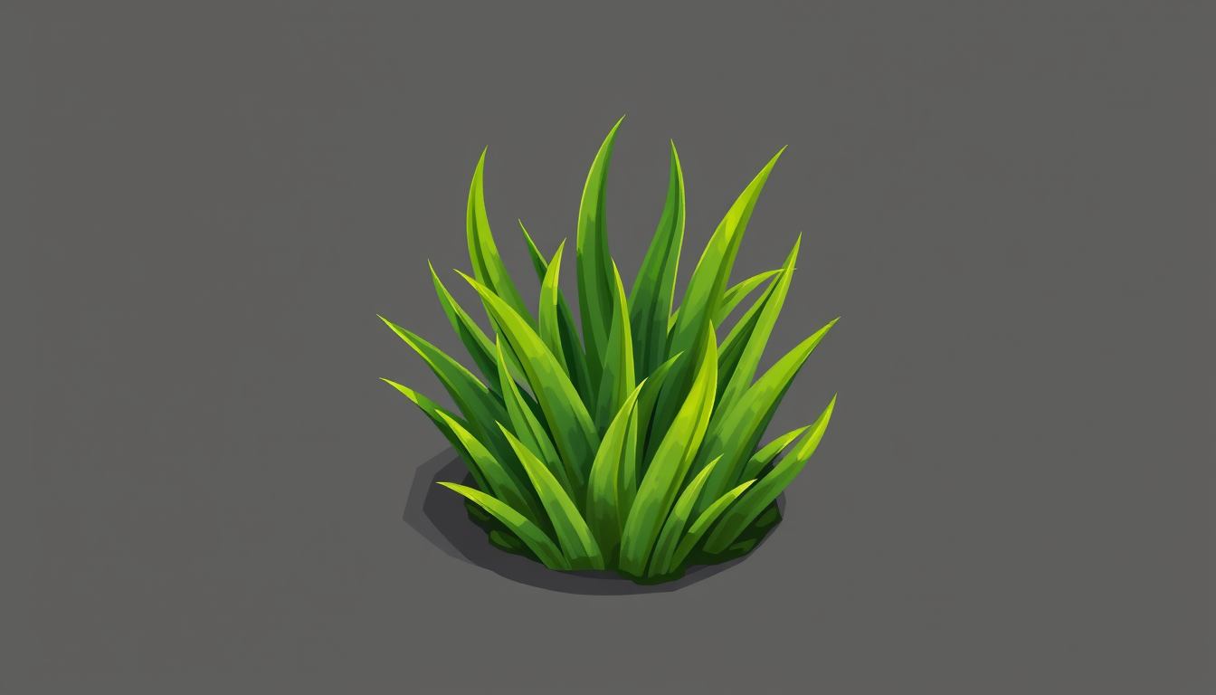 Sprite idea created from the prompt: a single readable game sprite with a controlled silhouette, palette, scale, and viewing angle, deliberate composition, A single small tuft o