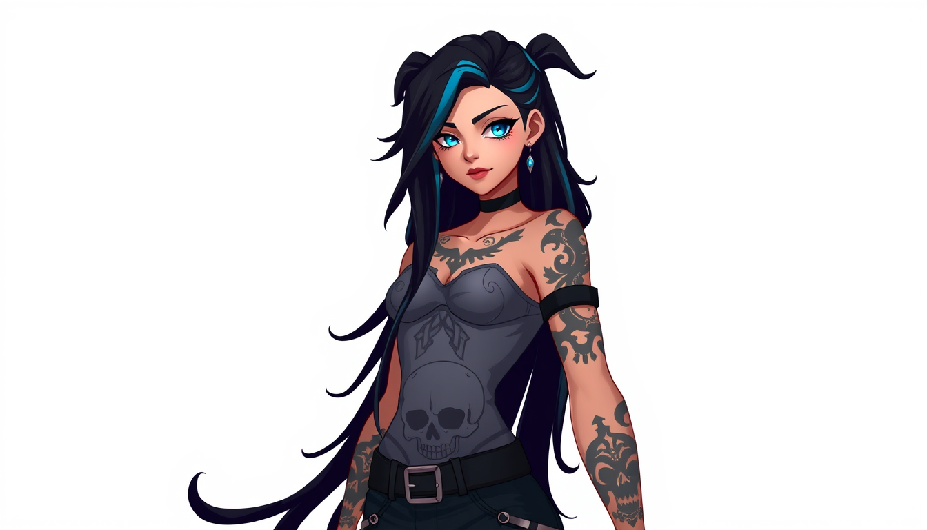 Characters idea: an original character defined by silhouette, role, outfit, palette, and expression, deliberate composition, Create a character image using Arcane grap