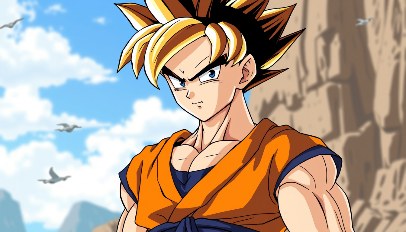 Main art studio: Adult Gohan from Dragon Ball Super in super saiyan 3 form