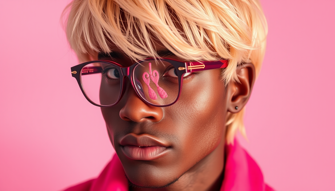 AI Art prompt example created from the prompt: Aesthetically pleasing color pallete with black persons skin tone in a filter of Rose colored glasses, just a palete nothing else, the perso