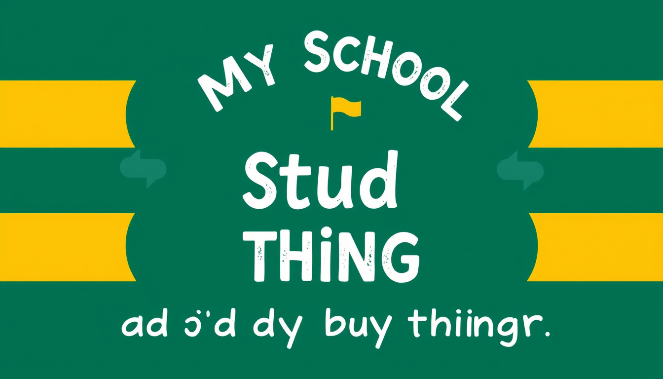 Main art studio: create image promotional image for my school hhs name is and add stu dy thing and offer