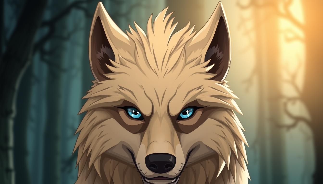 Main art studio: I want a blonde werewolf, strong, blue eyes but I don't want it to look monstrous... I want it to look regal and majestic... like the ones in twilight