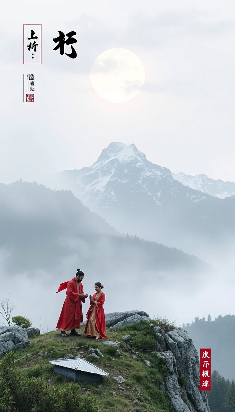 Main art studio: 设计一张高端东方生活方式品牌海报，竖版3:4。 主题： 「一人一方」 「日用方」 「东方日常护理体系」 风格：高端东方生活美学、品牌画册感、新中式极简、留白设计，不要电商风，不要产品堆叠。 【顶部】 居中排版： 一人一方 大字号高级中文字体，现代宋体+轻书法感。 下方： 日用方 东方日常护理体系 小