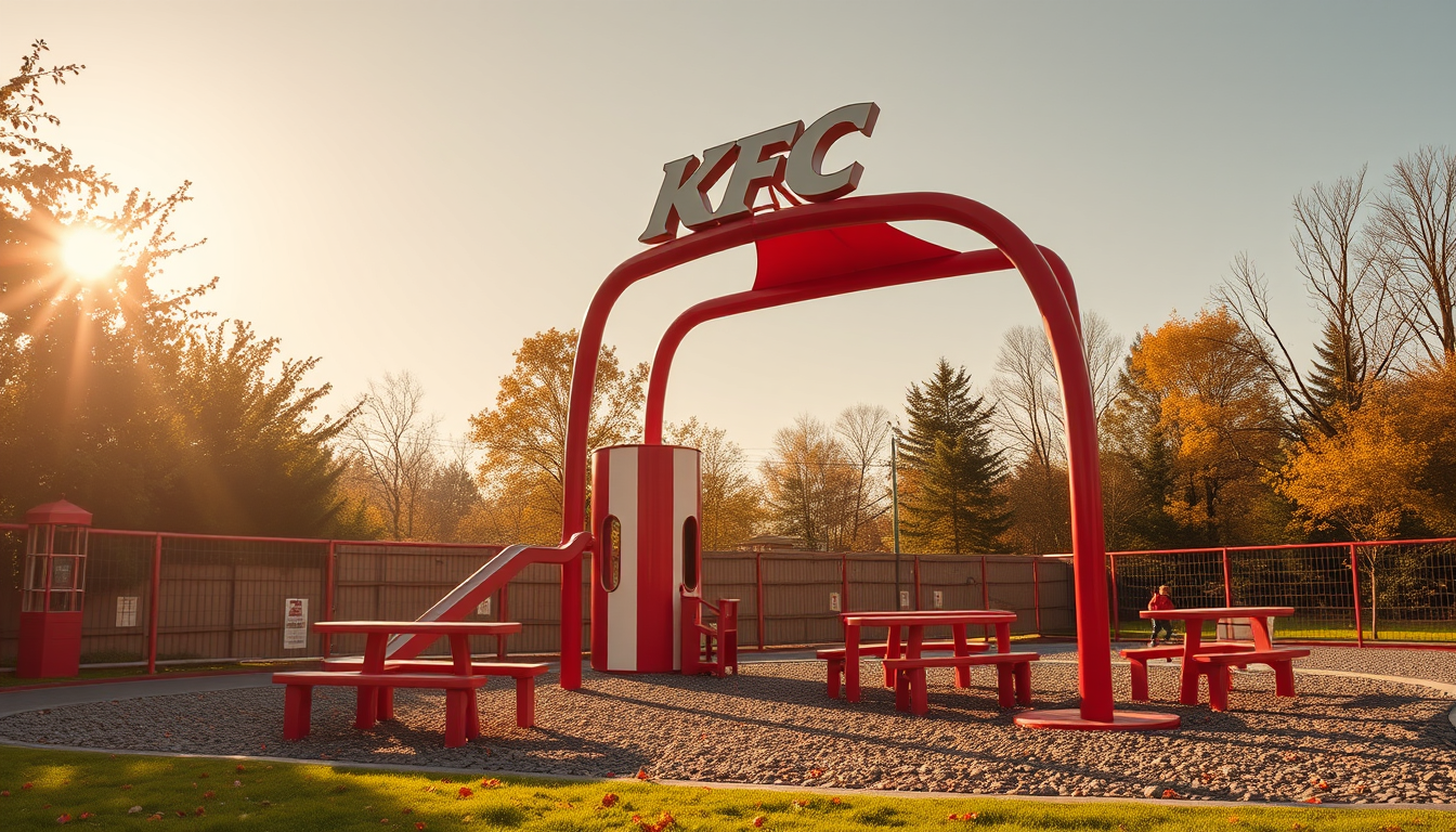 Main art studio: kfc playground morning