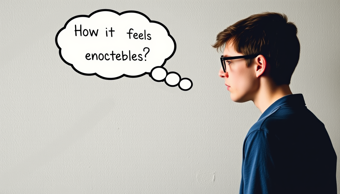 AI Art prompt example created from the prompt: show image of a person talking to the wall, frustrated. Add How it feels to explain type 1 diabetes. Add projectbluenovember label in one of