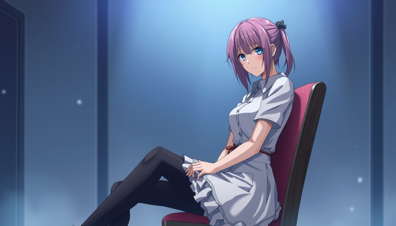 Main art studio: Photo realstic Anime female tied to chair