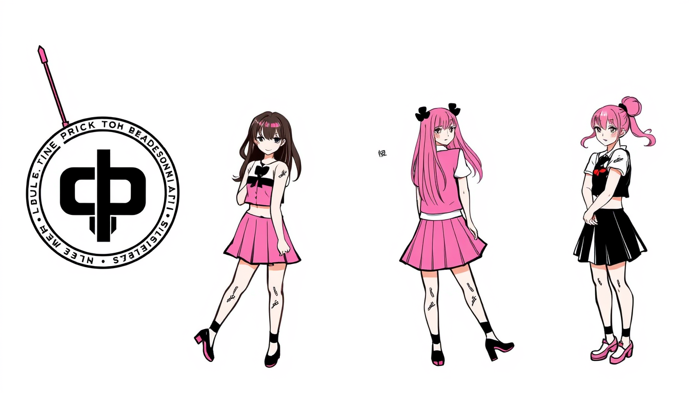 Main art studio: Créer un dessin en quatre partie une partie qui rappelle Black Pink une partie sur le logo blackpink avec toute les signatures des membres des blackpi