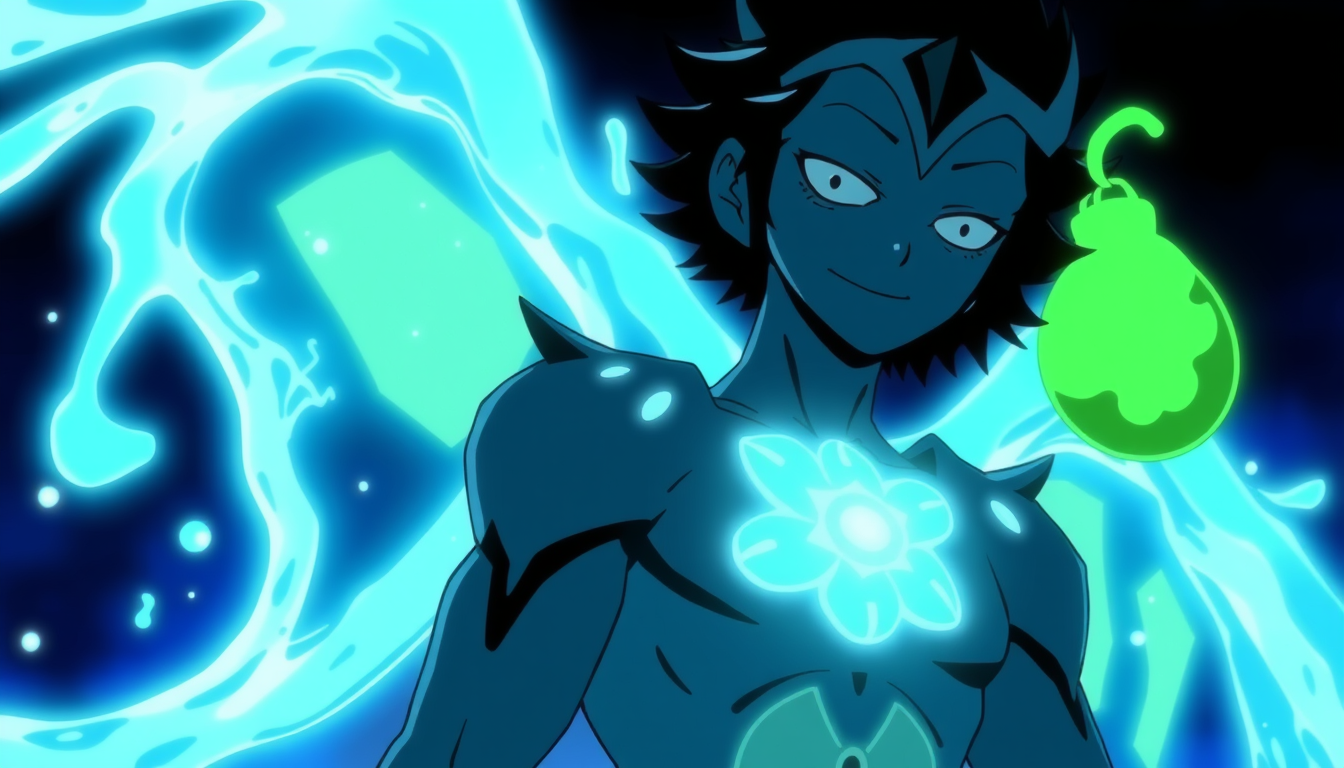 Anime Characters idea: an anime character with a legible silhouette, controlled costume language, and expressive face, deliberate composition, Water Anodite (Ben 10) without