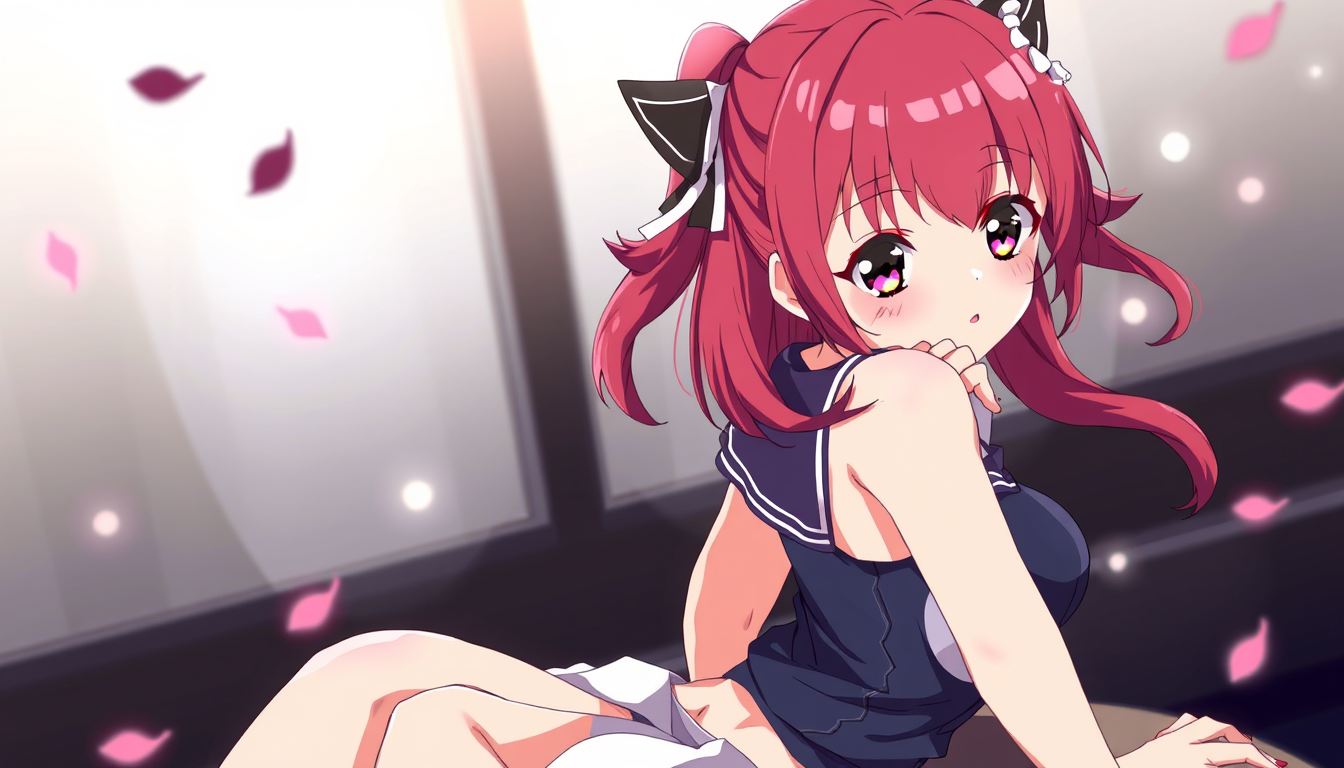 Main art studio: hot anime girl