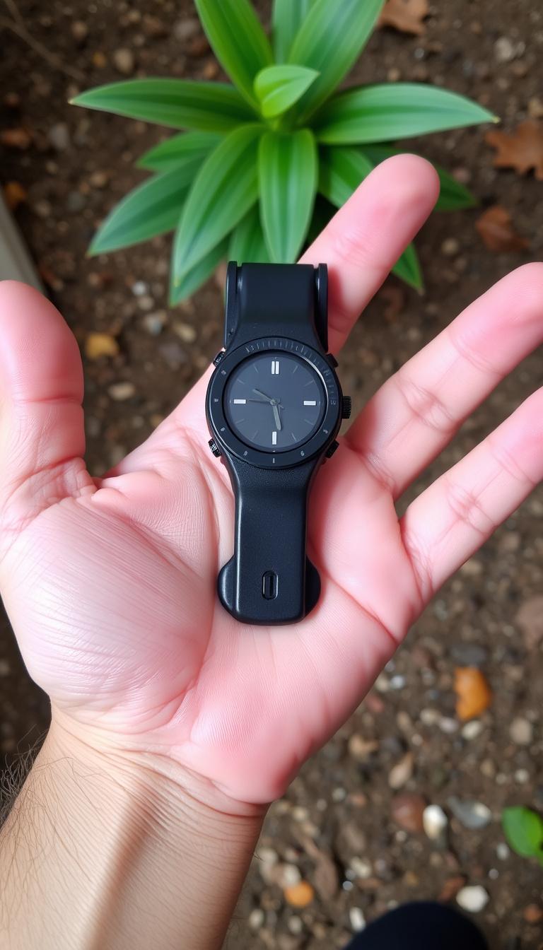 Main art studio: Please make a video that showing my product. Turning it from front to back 2 times with that hand in the picture.