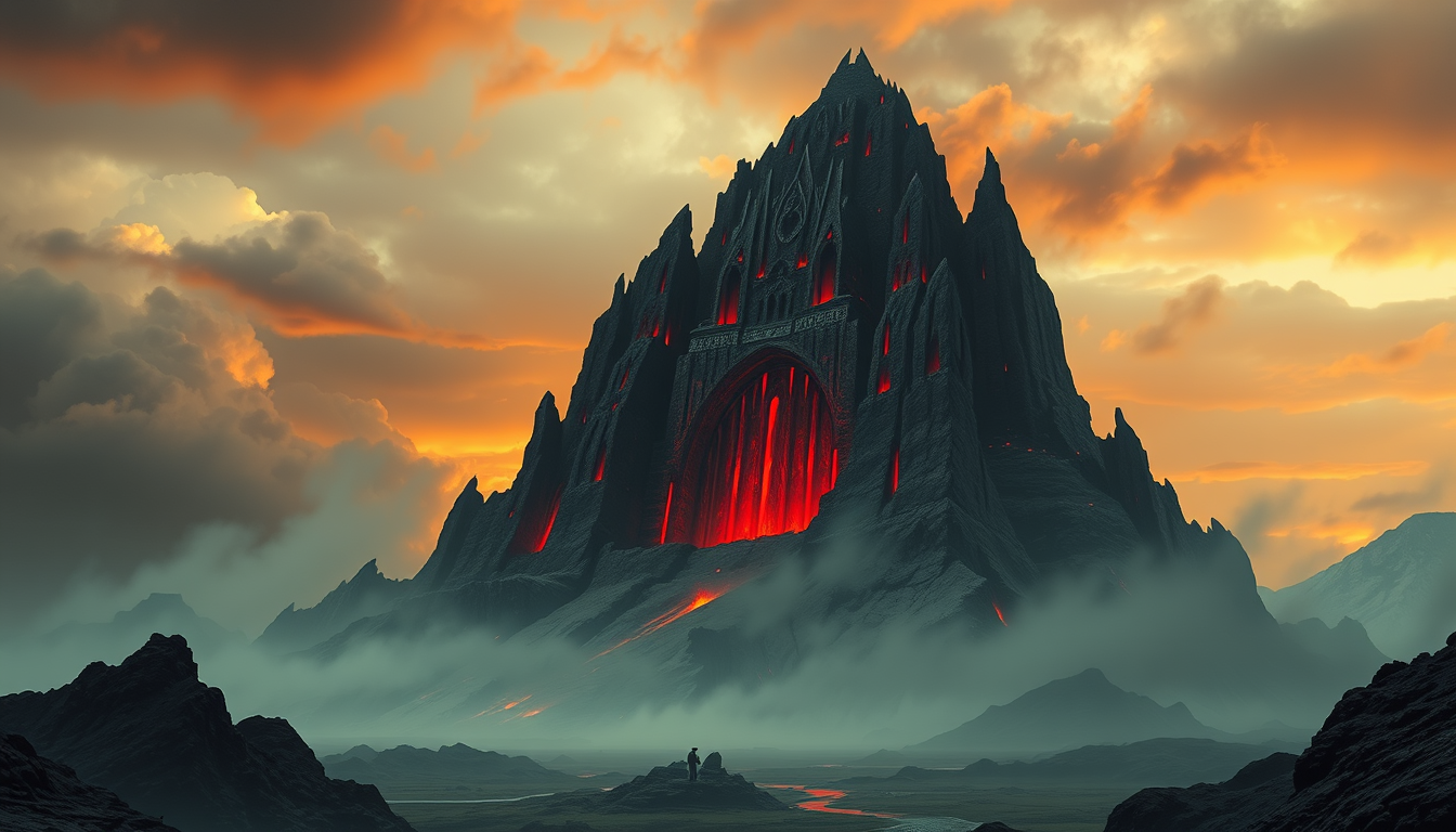 Main art studio: The Lord Of The Rings mordor barad dur mount doom realistic