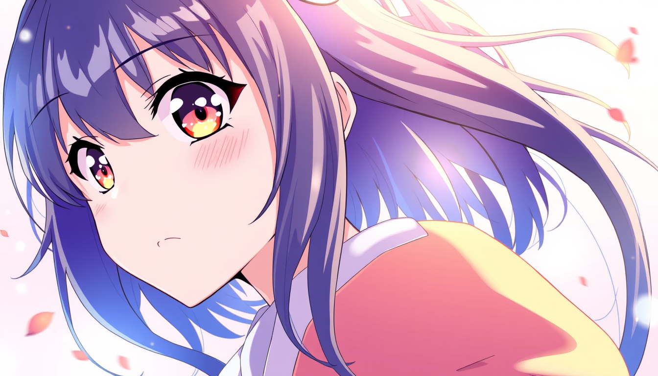 Anime idea created from the prompt: anime style, vibrant colors, expressive eyes, زن ۳۵ ساله ی قد بلندی در حاله خوردن موز کاملن لخت , detailed anime illustration