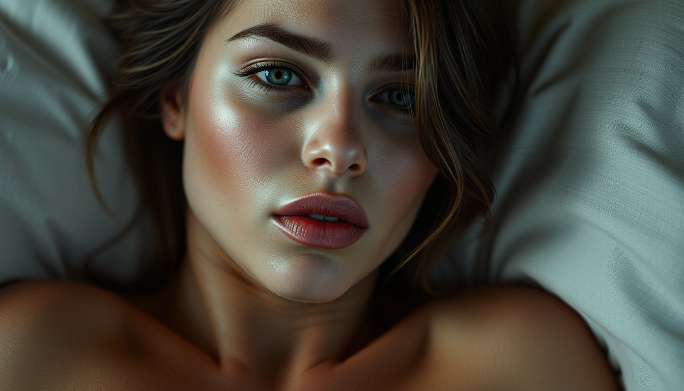 Realistic Images idea: photorealistic generated image, natural materials and skin texture, physically plausible lighting, Femme nue sexy vagin , coherent depth, restrained c