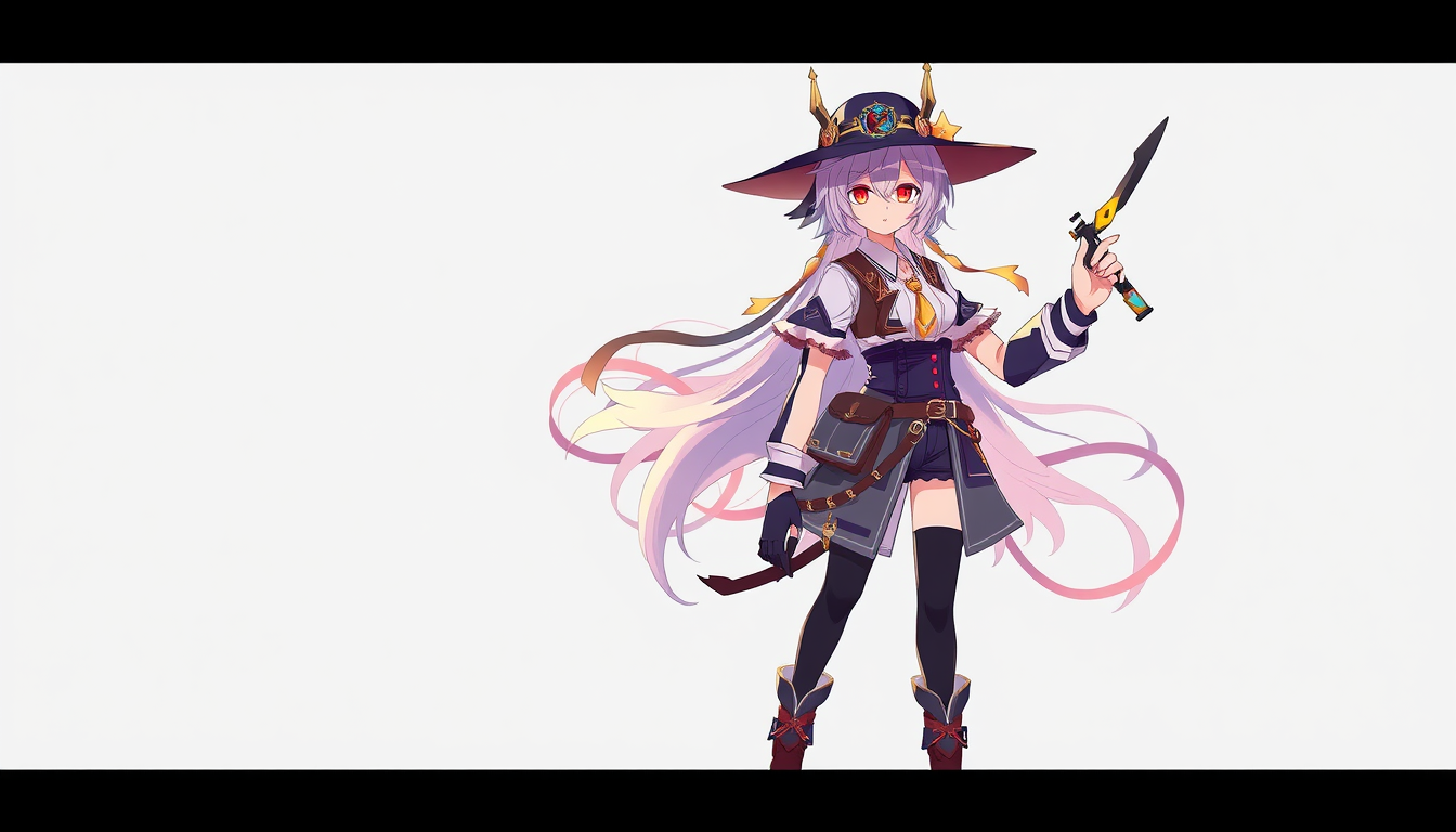 Characters idea: an original character defined by silhouette, role, outfit, palette, and expression, deliberate composition, Trailblazer - Honkai starrail , polished i