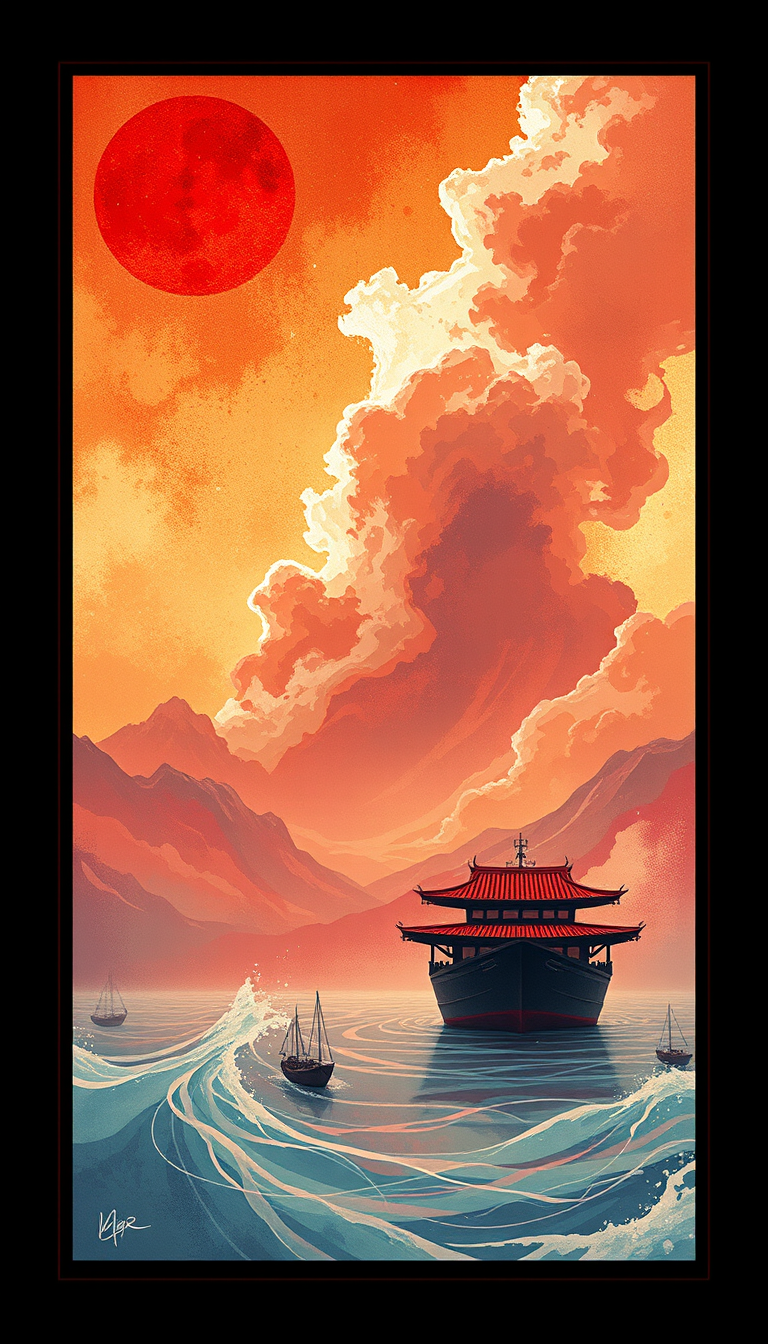 Wallpapers idea: wallpaper artwork, wide atmospheric scene or bold pattern, high detail, Giving up is not in the blood, sir. It's not in the blood , desktop or phone w