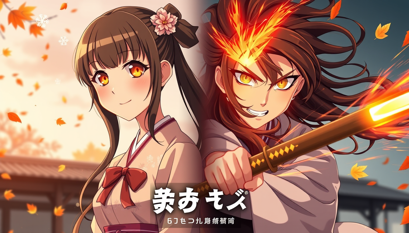 Main art studio: Create a dramatic Japanese anime episode thumbnail in 16:9 widescreen format. Character: Osaki Kimanjo, a 13-year-old Japanese girl and a private tuto