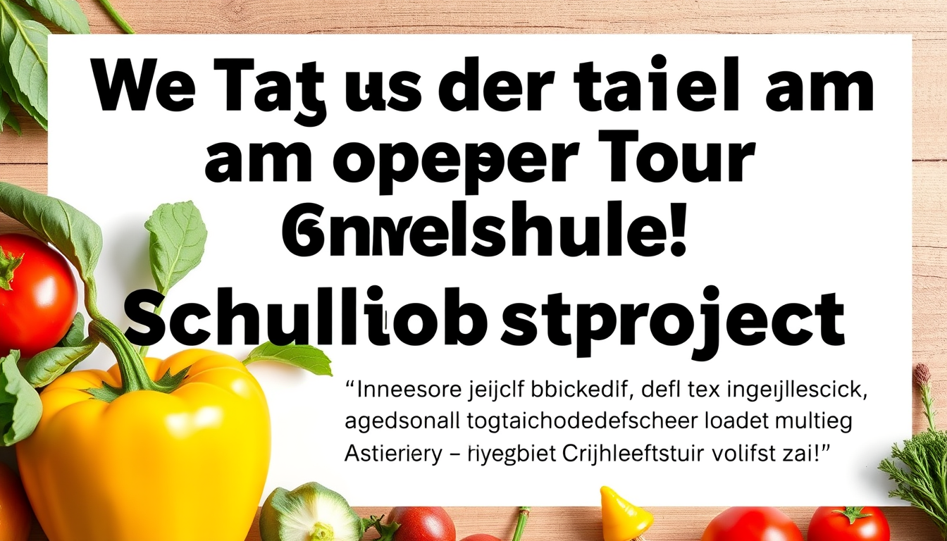 Posters idea: poster design, bold striking composition, strong focal point, space for headline, Der Text soll es sein für einen Tag der offenen Tür an einer Grundsc