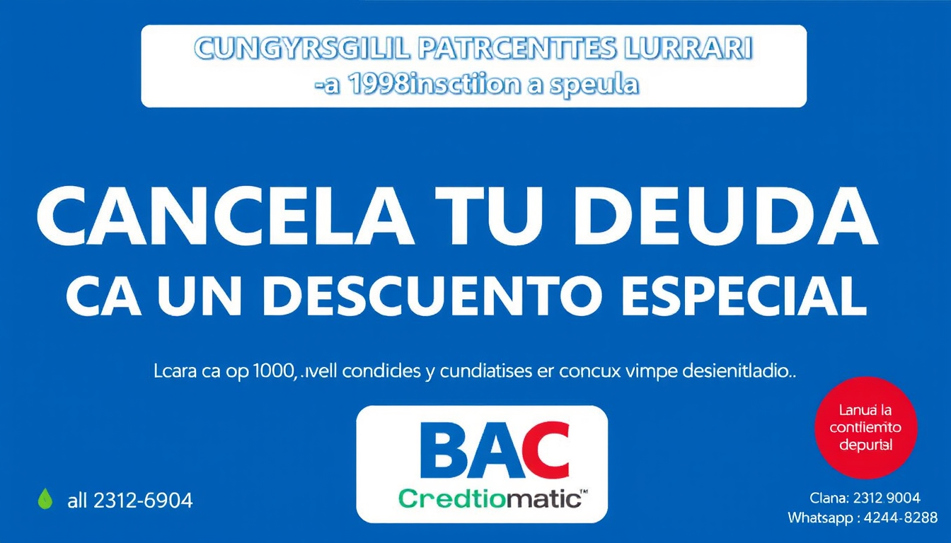 AI Art prompt example created from the prompt: 🎉 ¡APROVECHA ESTA OPORTUNIDAD! CANCELA TU DEUDA CON UN DESCUENTO ESPECIAL 💰 📅 Promoción válida por tiempo limitado 📲 Comunícate con noso