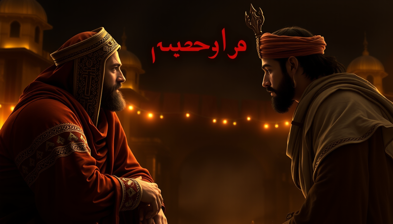 Main art studio: مشهد سينمائي واقعي لقصر تاريخي ضخم في زمن قديم، خزائن هائلة مليئة بالذهب والمجوهرات والعملات الذهبية، صناديق كنوز مفتوحة، إضاءة ذهبية درامية، أجواء تا