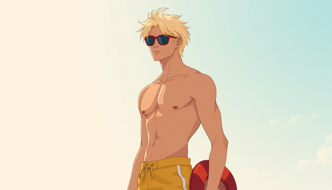 Characters idea: an original character defined by silhouette, role, outfit, palette, and expression, deliberate composition, 18 year old boy, strong and good looking,