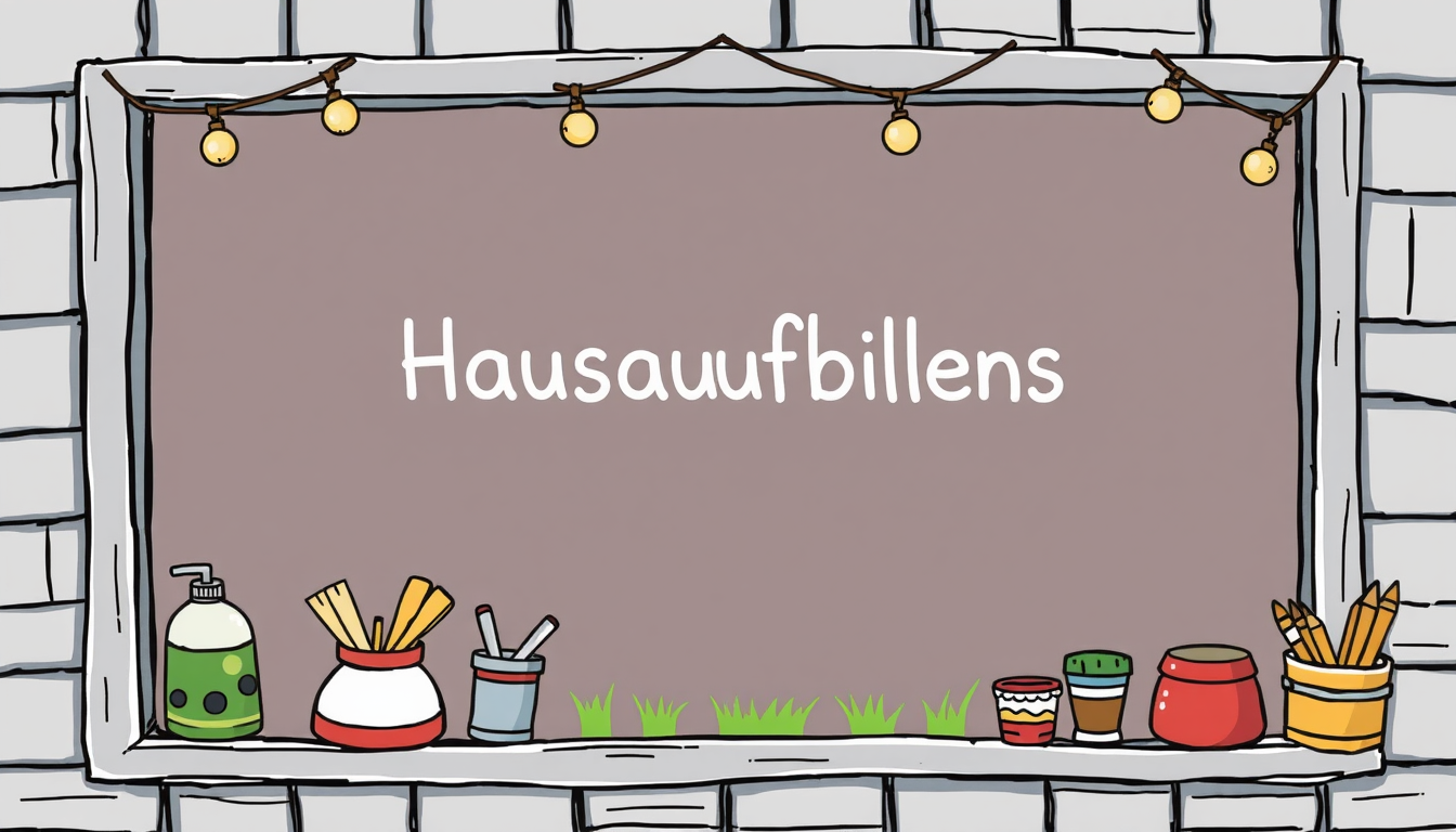 Main art studio: Ich brauche einen Rahmen für ein DIN A4-Blatt, hochkant. Der Rahmen soll ca. 2 cm breit sein. Das Thema ist "Hausaufgaben". Bitte gestalte einen fröhl