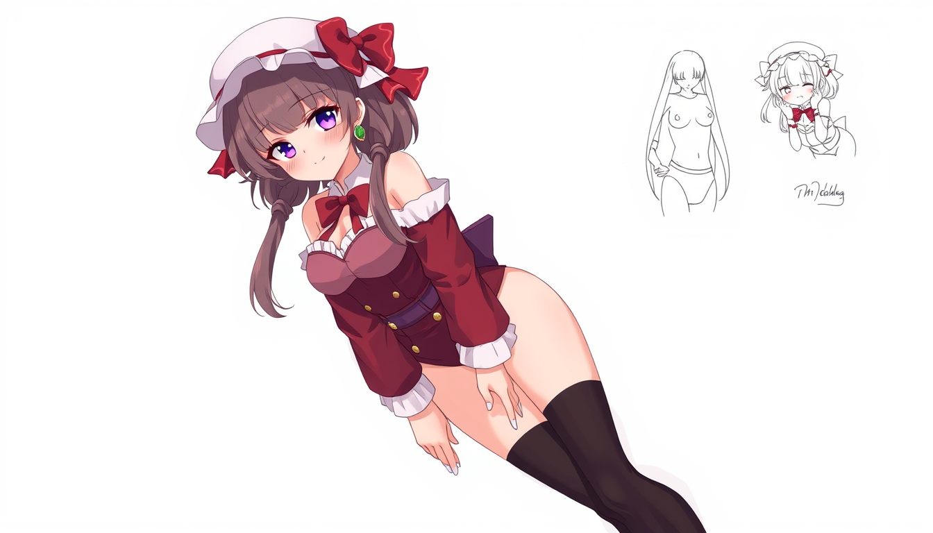 Characters idea: original character design, detailed outfit and accessories, expressive personality, Marin Kitagawa from My dress up darling bending over ih her underw