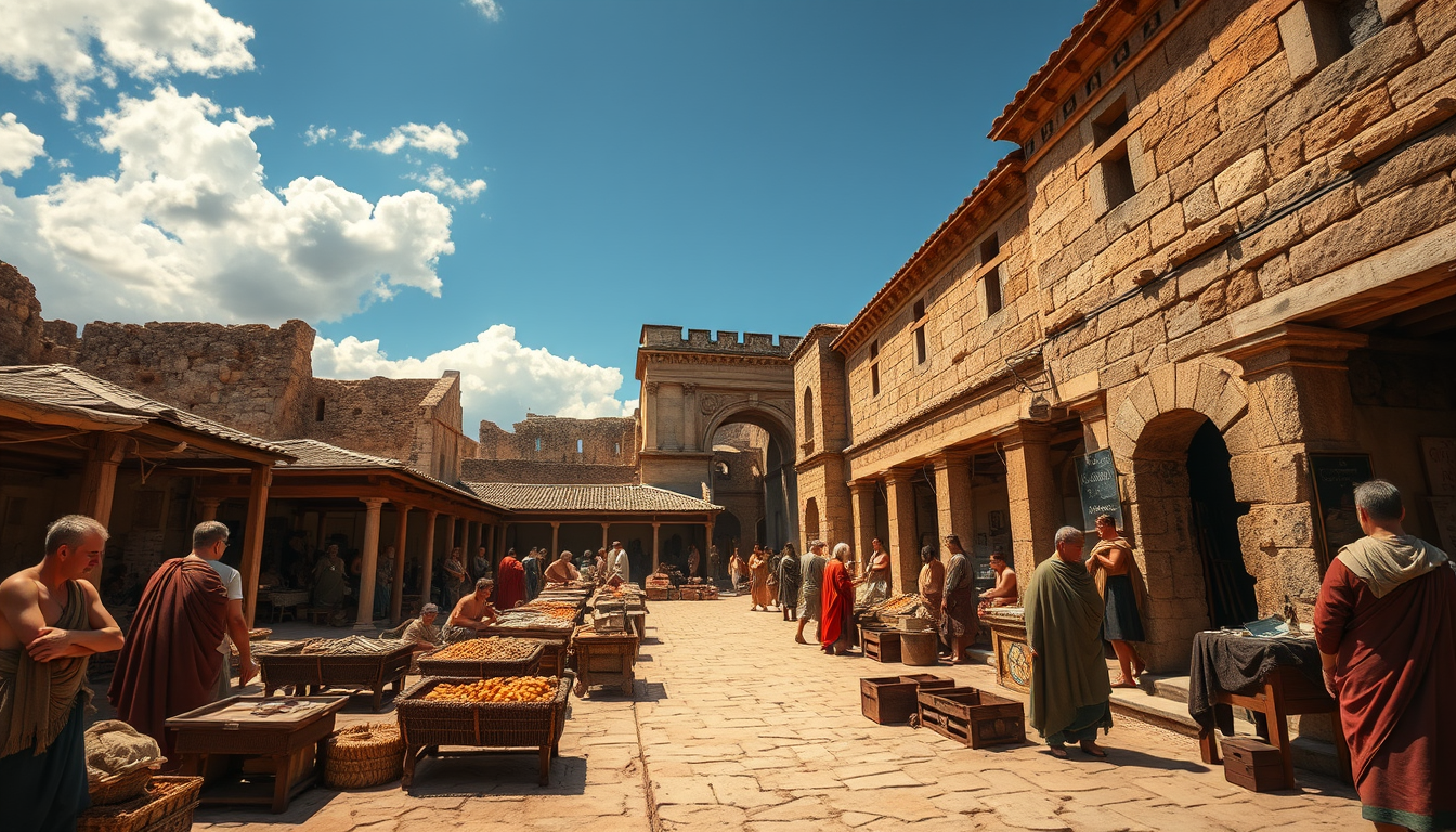 Main art studio: an ancient roman slave market