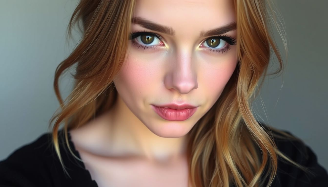Main art studio: Lange locken karamel hautfarbe braune augen schwarze harre kleine lippen normale nase kleinen po ganzen körper frei wie möglich