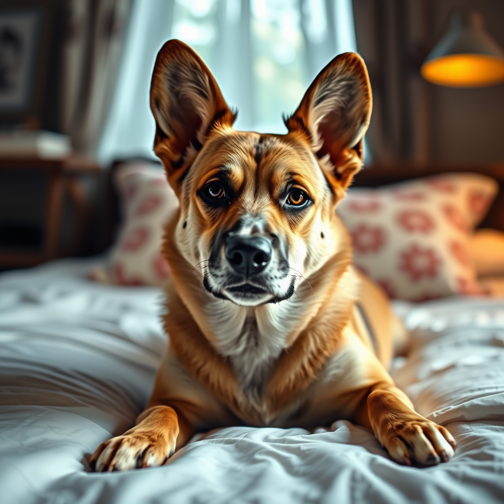 Main art studio: Ein deutsches mädchien die im bett im bekini liegt