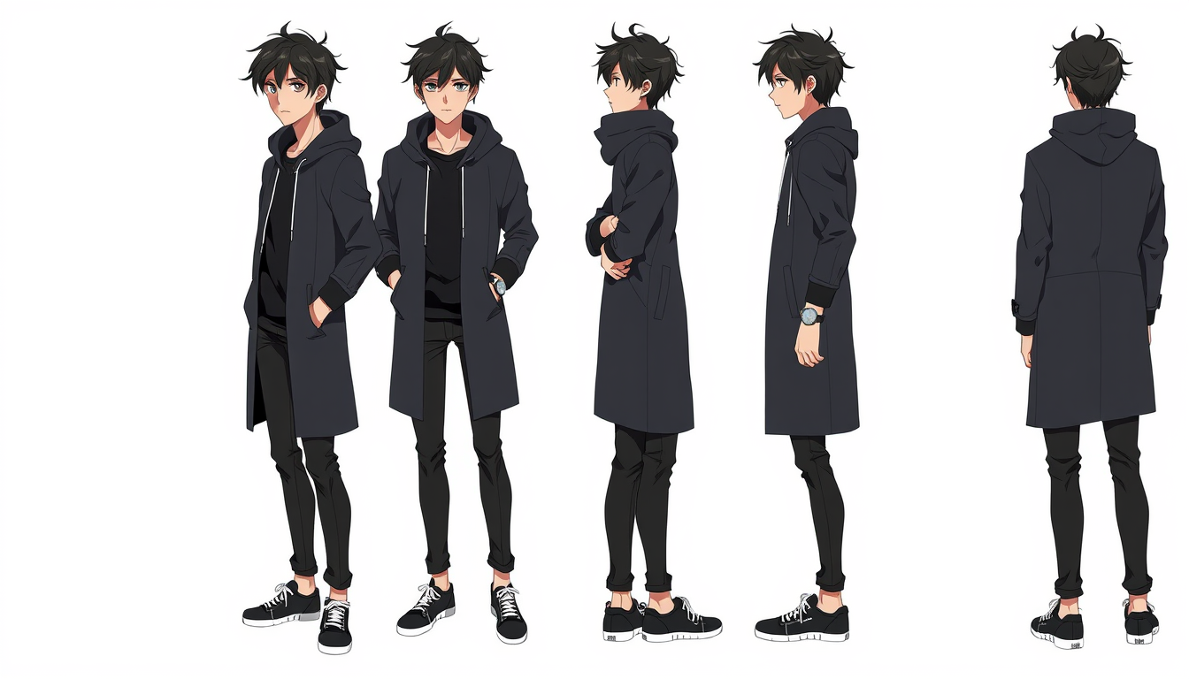 AI Anime Character idea created from the prompt: an anime character with a legible silhouette, controlled costume language, and expressive face, deliberate composition, Create a professiona
