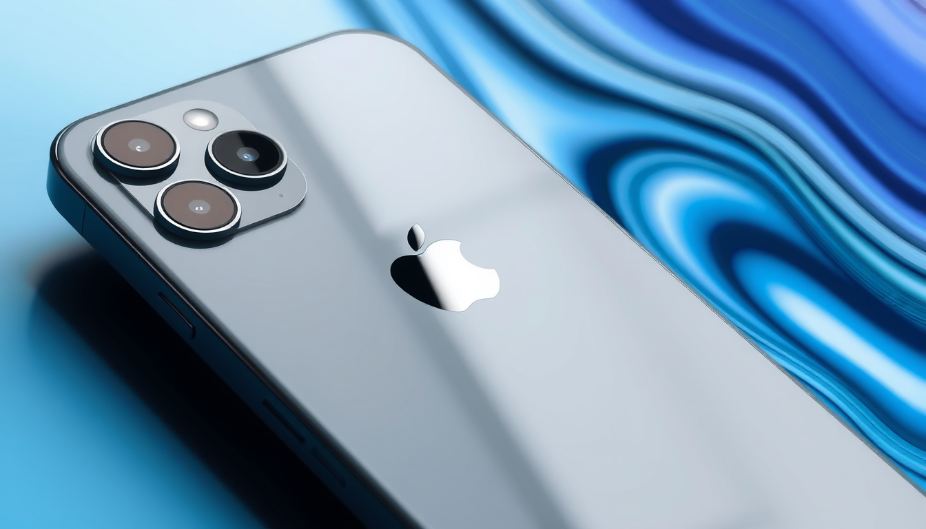 Main art studio: une image du dernier iPhone avec des décors apple