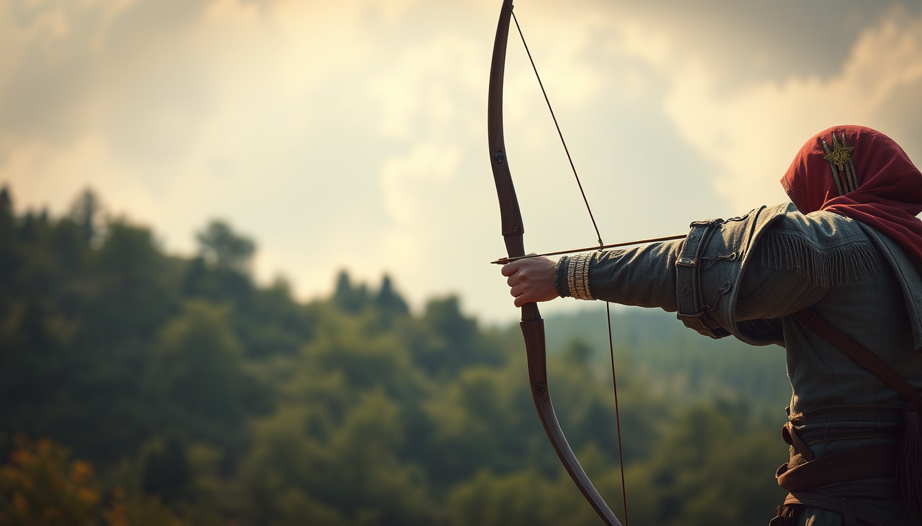 Main art studio: An archer