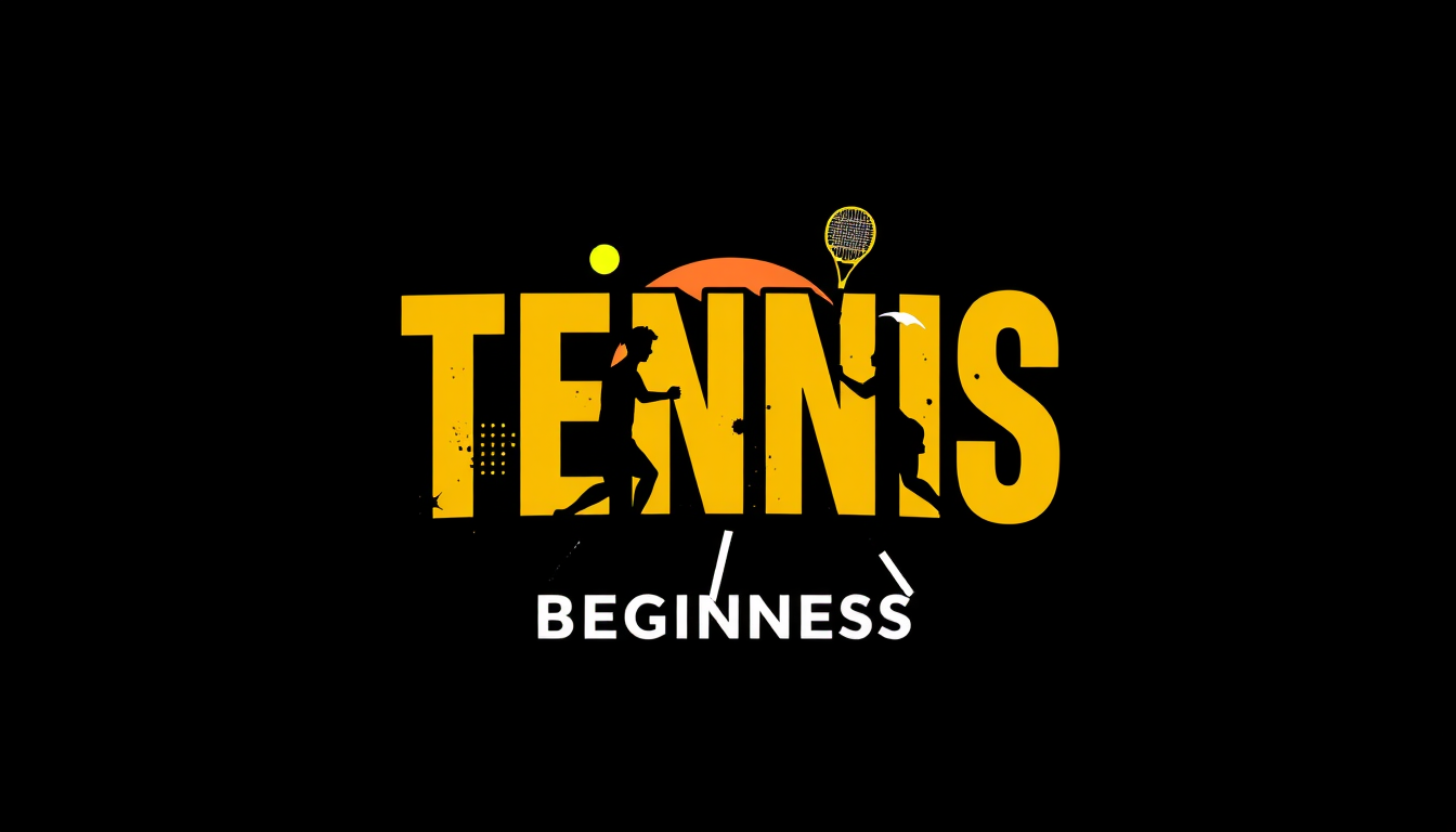 Main art studio: Logo for a group of tennis beginners