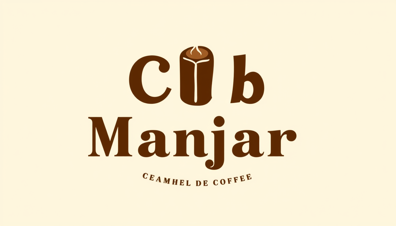 Logo idea: logo design, clean minimal mark, bold simple shapes, balanced composition, Logo minimalista para “CLUB MANJAR”, marca de alfajores artesanales de Coqu