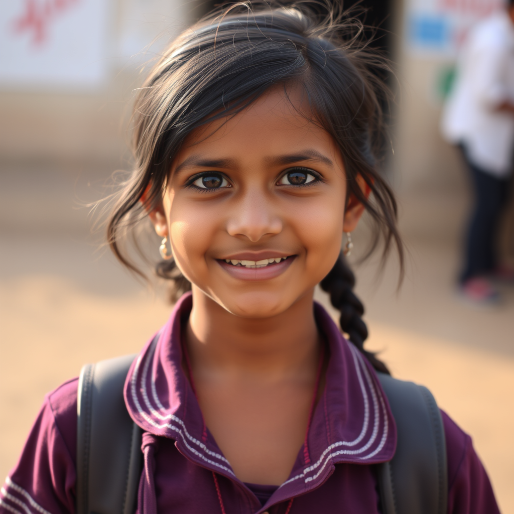 Main art studio: Indian schoolgirl